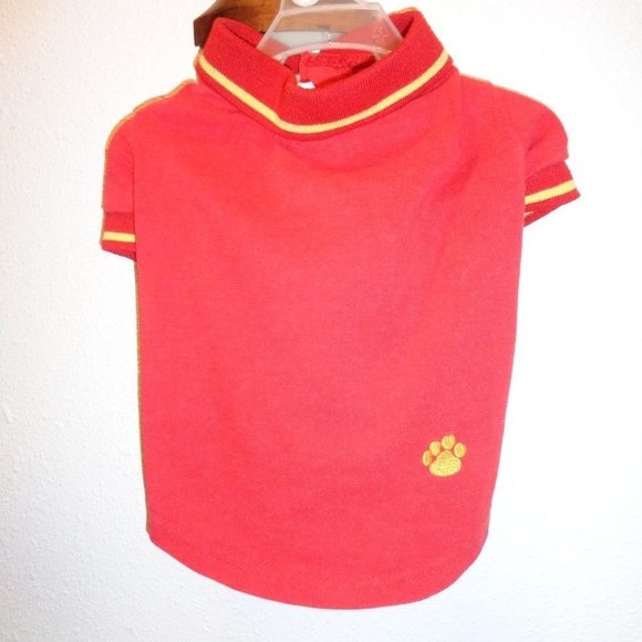 Top Paw Dog Red Polo Size Medium - Picture 1 of 9